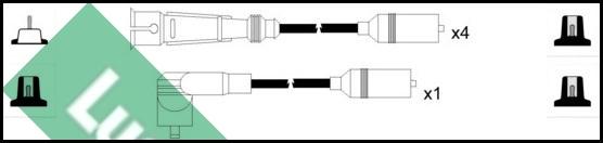 LUCAS LUC5002 - Kit cavi accensione autozon.pro