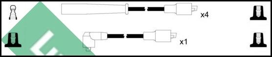 LUCAS LUC7453 - Kit cavi accensione autozon.pro