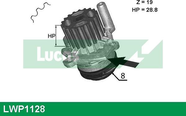 LUCAS LWP1128 - Pompa acqua autozon.pro