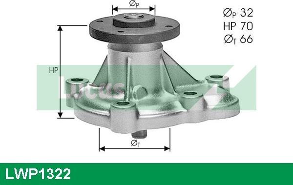 LUCAS LWP1322 - Pompa acqua autozon.pro