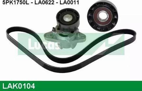 Lucas Engine Drive LAK0104 - Kit Cinghie Poly-V autozon.pro