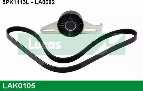 Lucas Engine Drive LAK0105 - Kit Cinghie Poly-V autozon.pro