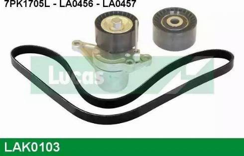 Lucas Engine Drive LAK0103 - Kit Cinghie Poly-V autozon.pro