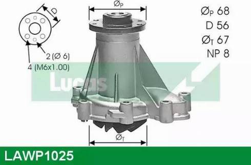 Lucas Engine Drive LAWP1025 - Pompa acqua autozon.pro