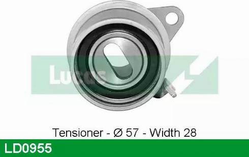 Lucas Engine Drive LD0955 - Rullo tenditore, Cinghia dentata autozon.pro