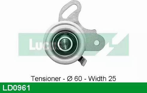 Lucas Engine Drive LD0961 - Rullo tenditore, Cinghia dentata autozon.pro