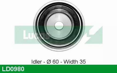 Lucas Engine Drive LD0980 - Rullo tenditore, Cinghia dentata autozon.pro