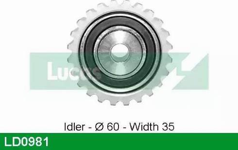 Lucas Engine Drive LD0981 - Rullo tenditore, Cinghia dentata autozon.pro