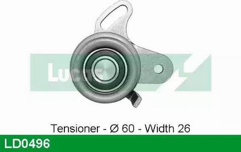 Lucas Engine Drive LD0496 - Rullo tenditore, Cinghia dentata autozon.pro