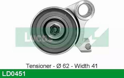 Lucas Engine Drive LD0451 - Rullo tenditore, Cinghia dentata autozon.pro