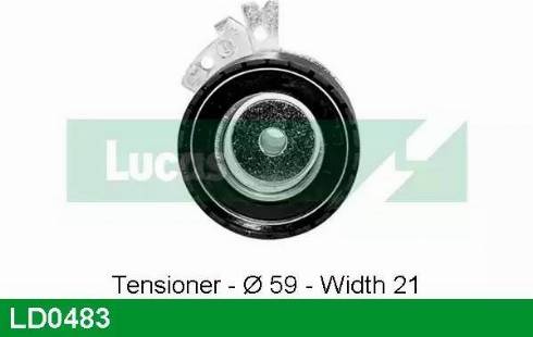 Lucas Engine Drive LD0483 - Rullo tenditore, Cinghia dentata autozon.pro