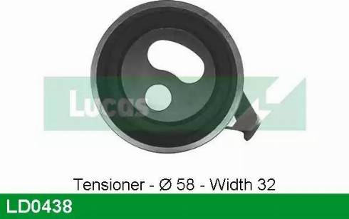 Lucas Engine Drive LD0438 - Rullo tenditore, Cinghia dentata autozon.pro