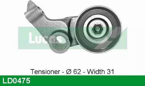 Lucas Engine Drive LD0475 - Rullo tenditore, Cinghia dentata autozon.pro