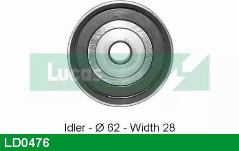 Lucas Engine Drive LD0476 - Rullo tenditore, Cinghia dentata autozon.pro