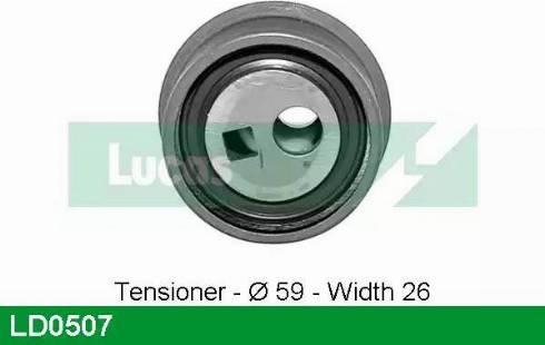 Lucas Engine Drive LD0507 - Rullo tenditore, Cinghia dentata autozon.pro