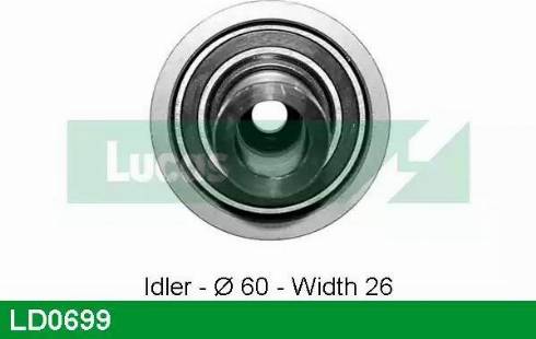 Lucas Engine Drive LD0699 - Rullo tenditore, Cinghia dentata autozon.pro