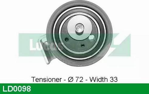 Lucas Engine Drive LD0098 - Rullo tenditore, Cinghia dentata autozon.pro