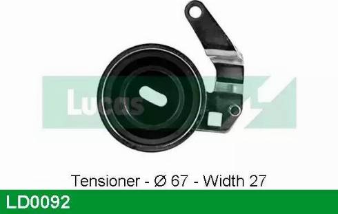 Lucas Engine Drive LD0092 - Rullo tenditore, Cinghia dentata autozon.pro