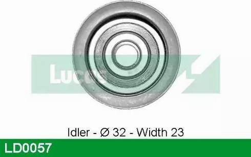 Lucas Engine Drive LD0057 - Rullo tenditore, Cinghia dentata autozon.pro