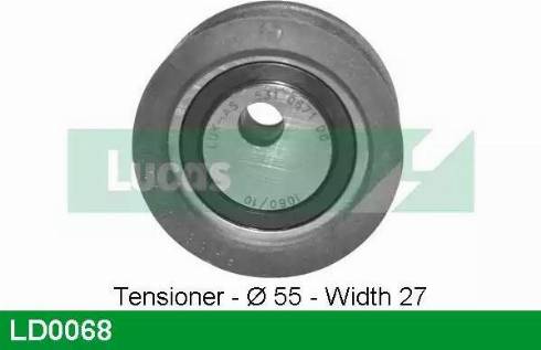 Lucas Engine Drive LD0068 - Rullo tenditore, Cinghia dentata autozon.pro