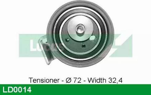 Lucas Engine Drive LD0014 - Rullo tenditore, Cinghia dentata autozon.pro