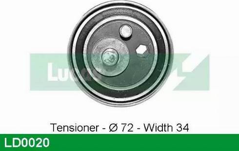 Lucas Engine Drive LD0020 - Rullo tenditore, Cinghia dentata autozon.pro