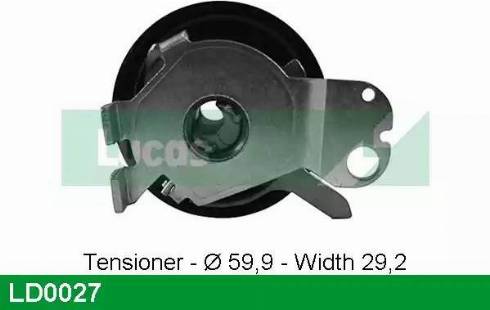 Lucas Engine Drive LD0027 - Rullo tenditore, Cinghia dentata autozon.pro