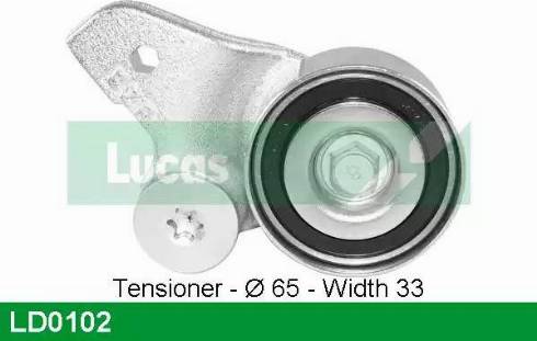 Lucas Engine Drive LD0102 - Rullo tenditore, Cinghia dentata autozon.pro