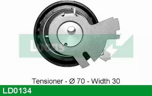 Lucas Engine Drive LD0134 - Rullo tenditore, Cinghia dentata autozon.pro