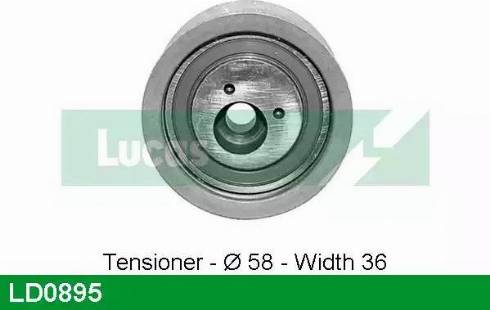 Lucas Engine Drive LD0895 - Rullo tenditore, Cinghia dentata autozon.pro