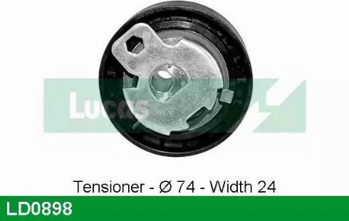 Lucas Engine Drive LD0898 - Rullo tenditore, Cinghia dentata autozon.pro