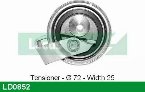 Lucas Engine Drive LD0852 - Rullo tenditore, Cinghia dentata autozon.pro