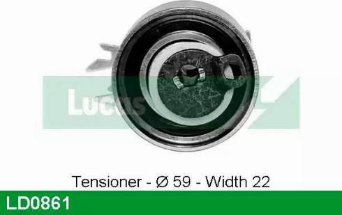 Lucas Engine Drive LD0861 - Rullo tenditore, Cinghia dentata autozon.pro