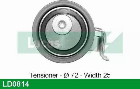 Lucas Engine Drive LD0814 - Rullo tenditore, Cinghia dentata autozon.pro