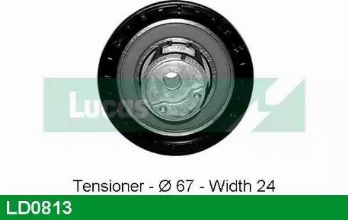 Lucas Engine Drive LD0813 - Rullo tenditore, Cinghia dentata autozon.pro