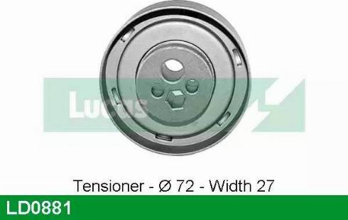 Lucas Engine Drive LD0881 - Rullo tenditore, Cinghia dentata autozon.pro