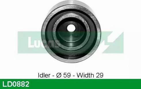 Lucas Engine Drive LD0882 - Rullo tenditore, Cinghia dentata autozon.pro