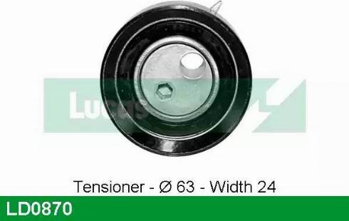 Lucas Engine Drive LD0870 - Rullo tenditore, Cinghia dentata autozon.pro