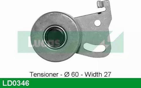 Lucas Engine Drive LD0346 - Rullo tenditore, Cinghia dentata autozon.pro