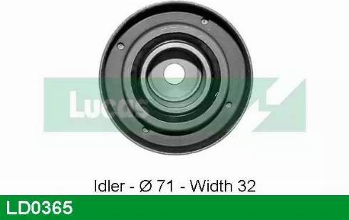 Lucas Engine Drive LD0365 - Rullo tenditore, Cinghia dentata autozon.pro