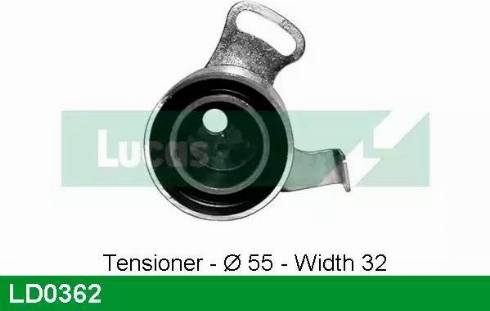 Lucas Engine Drive LD0362 - Rullo tenditore, Cinghia dentata autozon.pro