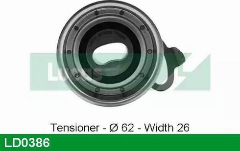 Lucas Engine Drive LD0386 - Rullo tenditore, Cinghia dentata autozon.pro