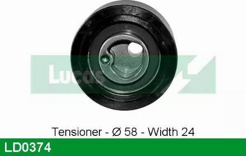 Lucas Engine Drive LD0374 - Rullo tenditore, Cinghia dentata autozon.pro