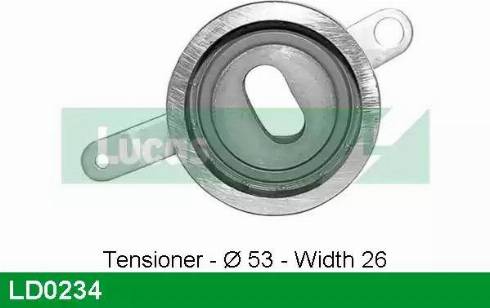 Lucas Engine Drive LD0234 - Rullo tenditore, Cinghia dentata autozon.pro