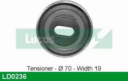 Lucas Engine Drive LD0236 - Rullo tenditore, Cinghia dentata autozon.pro