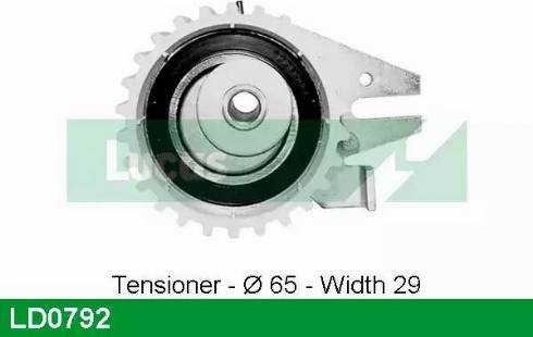 Lucas Engine Drive LD0792 - Rullo tenditore, Cinghia dentata autozon.pro