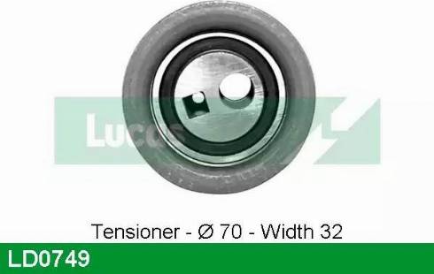 Lucas Engine Drive LD0749 - Rullo tenditore, Cinghia dentata autozon.pro