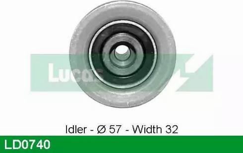 Lucas Engine Drive LD0740 - Rullo tenditore, Cinghia dentata autozon.pro