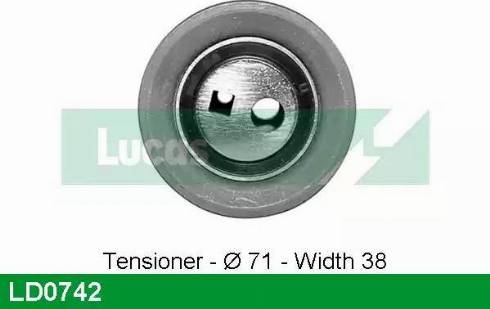 Lucas Engine Drive LD0742 - Rullo tenditore, Cinghia dentata autozon.pro