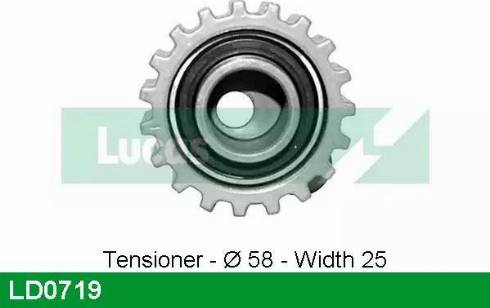 Lucas Engine Drive LD0719 - Rullo tenditore, Cinghia dentata autozon.pro